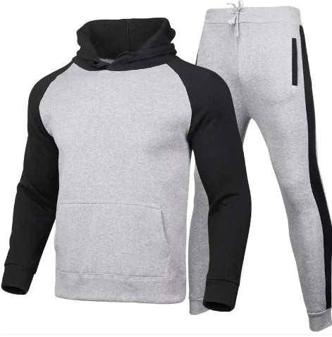 Men's Hooded Cardigan Athletic Suit