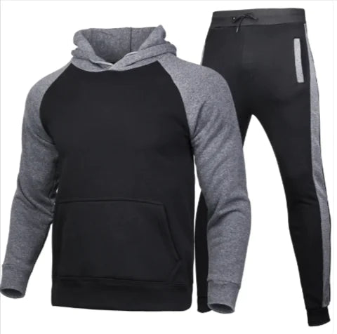 Men's Hooded Cardigan Athletic Suit
