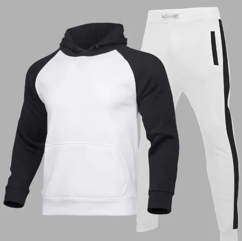 Men's Hooded Cardigan Athletic Suit