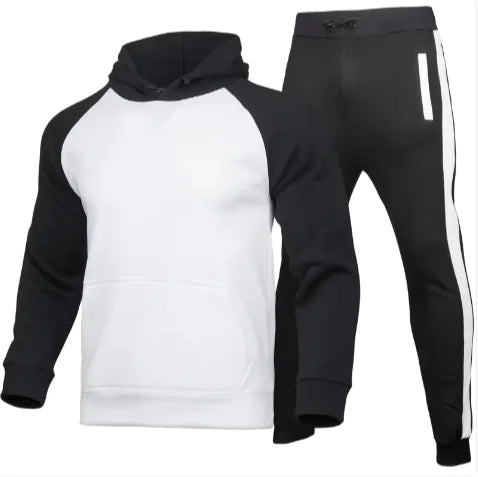 Men's Hooded Cardigan Athletic Suit