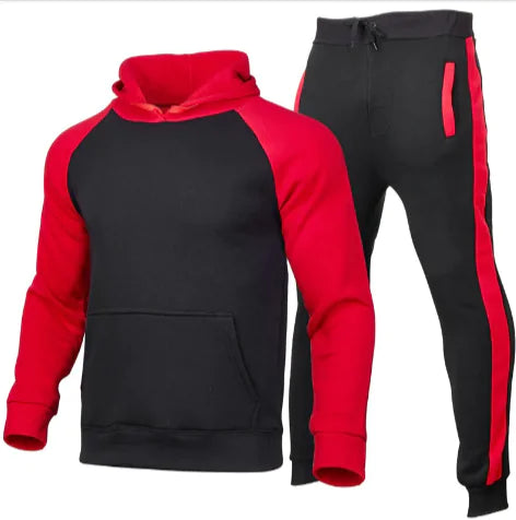 Men's Hooded Cardigan Athletic Suit