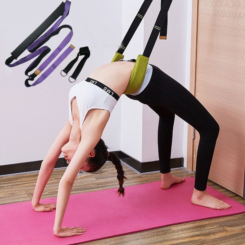 Yoga Strap: Yoga Practice or Use as a Exercise Belt for Gym and at Home!