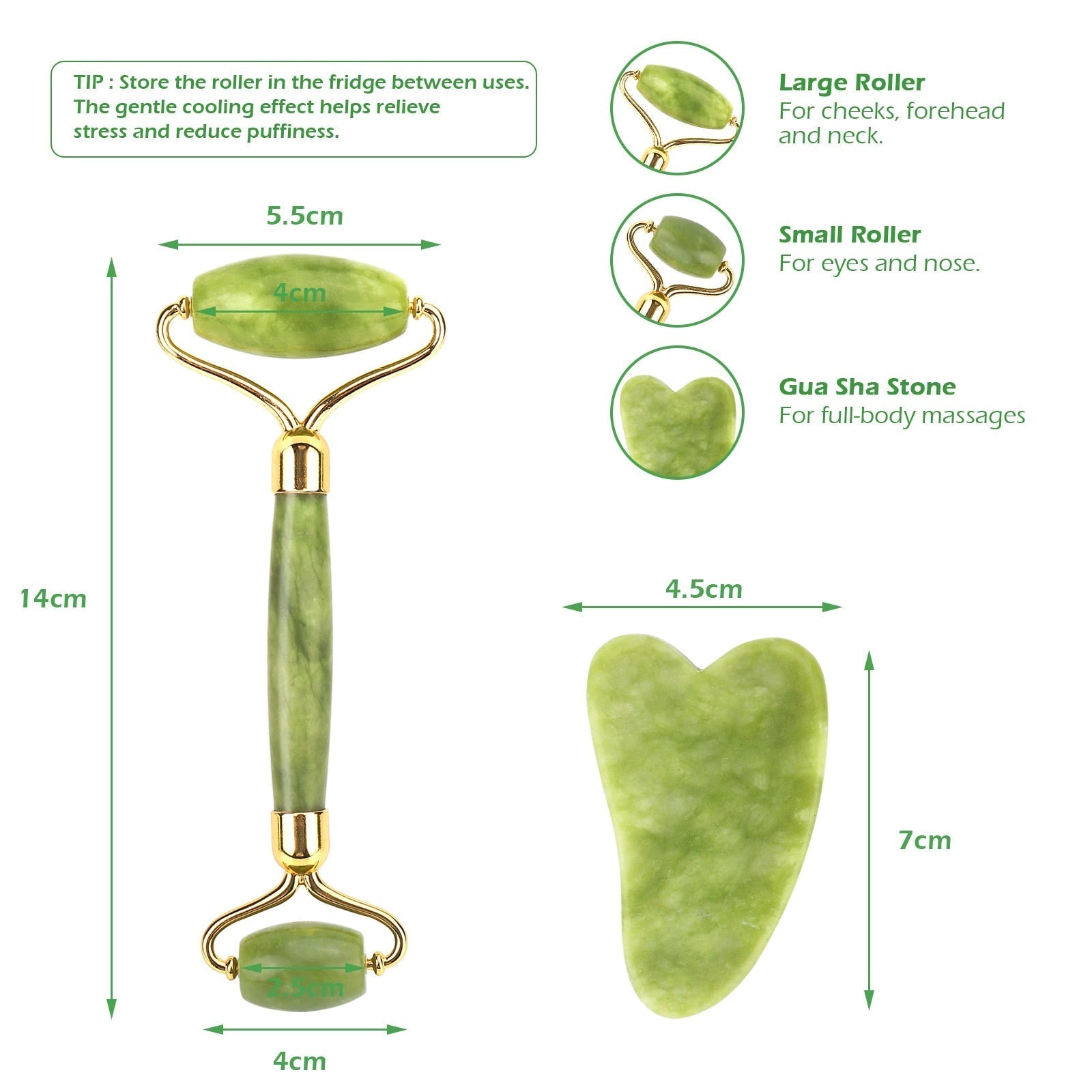 Natural Facial Massager Face Roller