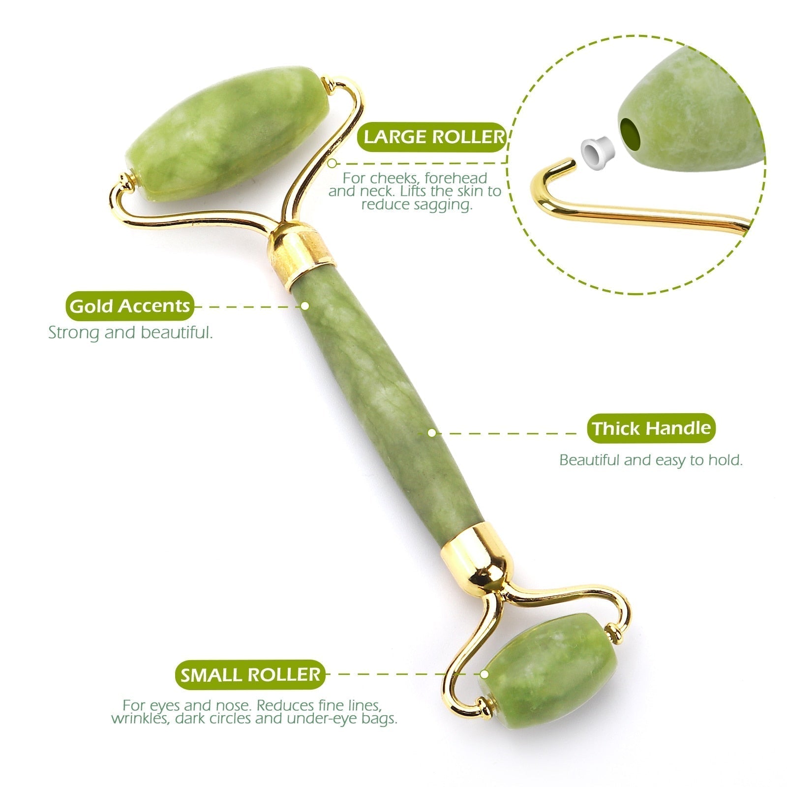 Natural Facial Massager Face Roller